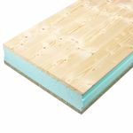 Panel sándwich tarima de abeto de 18 mm de Teznocuber. Espesor: 18-100-19. Barniz al agua